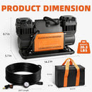 Air Compressor Kit Dual Cylinder - 12.35 ft³/Min - 12V DC-5