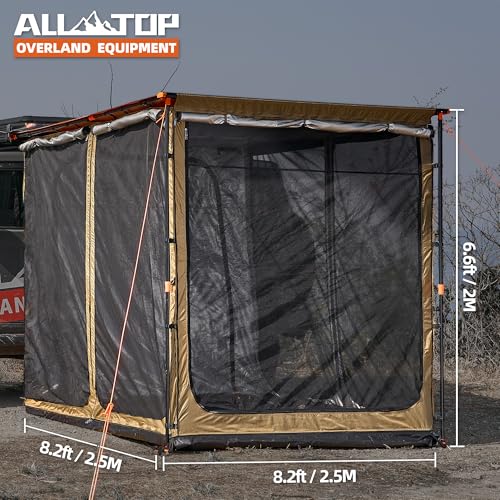 Awning Room with Floor  8.2' x 8.2' - Silver Coating