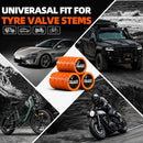 ALL-TOP Tire Valve Stem Cap Kit(5 Valve caps / Orange)-6
