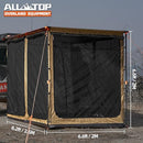Awning Room with Floor  6.6' x 8.2' - Black Coating-6
