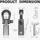Extreme Forged Shackle Hitch Receiver w/Quick Release Pin - 79300Lbs MBS 11000Lbs WLL-6