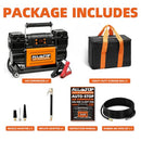 Air Compressor Kit Dual Cylinder w/LCD Control Panel -150PSI - 12.35 ft³/Min - 12V DC-6