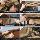 Awning Room with Floor  8.2' x 8.2' - Black Coating-7