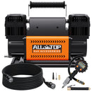 Air Compressor Kit Dual Cylinder - w/ Digital Pressure Gauge 12.35 ft³/Min - 12V DC-7