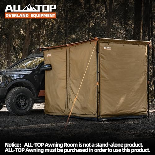 Awning Room with Floor 8.2' x 10' - Black Coating