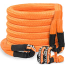 Kinetic Recovery Rope Kit w/ 2 Soft Shackles - 1.5in x 30ft - 83000Lbs - Orange-7