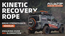 Kinetic Recovery Rope - 1in x 30ft - 48,000 Lbs - Orange w/ Shackles-8