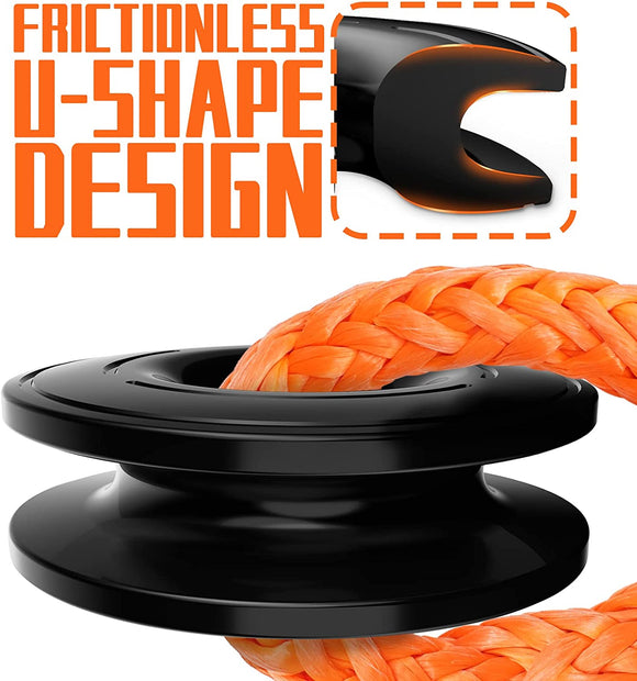 Soft Shackles + Recovery Ring Set: 2PCS x 66,200 Lbs Shackles +  Recovery Ring