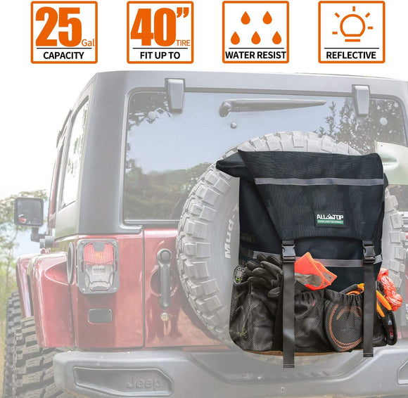 Spare Tire Trash Bag - Carbon Black